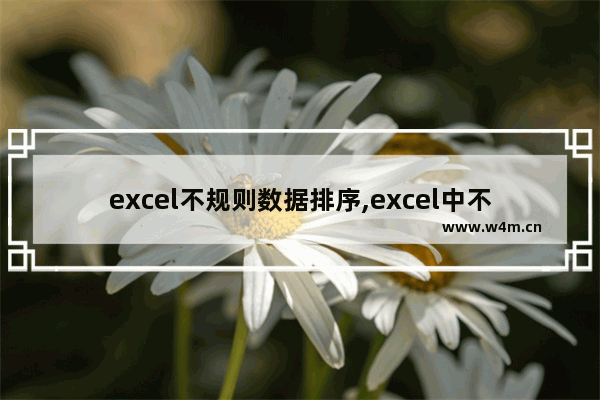 excel不规则数据排序,excel中不规范日期的排序