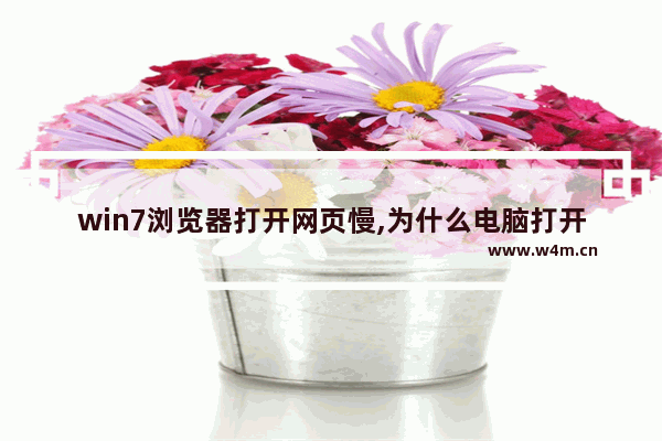 win7浏览器打开网页慢,为什么电脑打开网页很慢如何解决