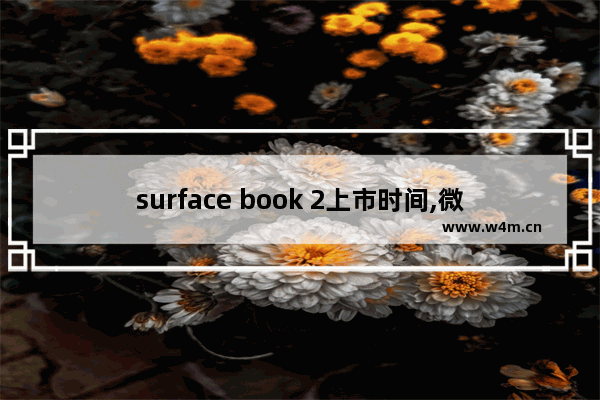 surface book 2上市时间,微软surface book1什么时候出的