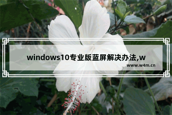 windows10专业版蓝屏解决办法,window10系统蓝屏电脑设备修复