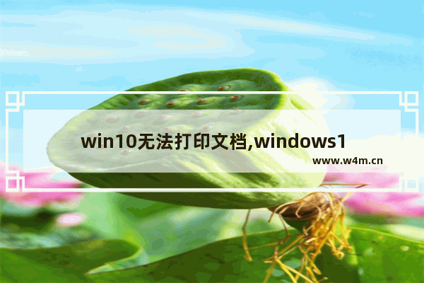 win10无法打印文档,windows10文档无法打印