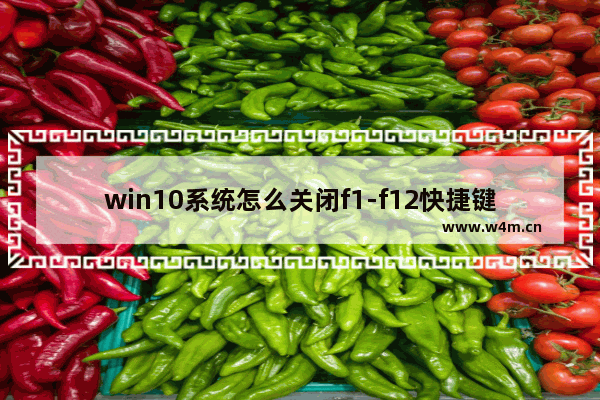 win10系统怎么关闭f1-f12快捷键,win10关闭f1快捷键