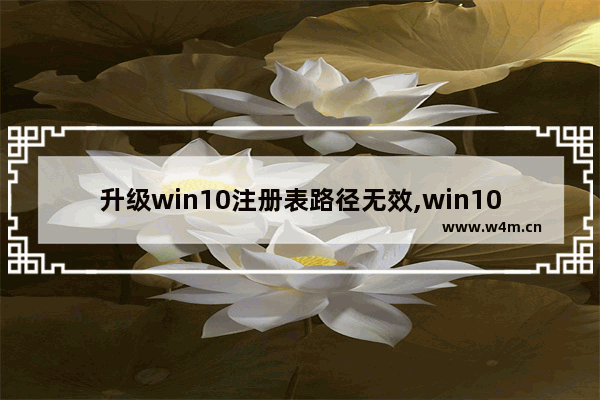 升级win10注册表路径无效,win10注册表修改不了