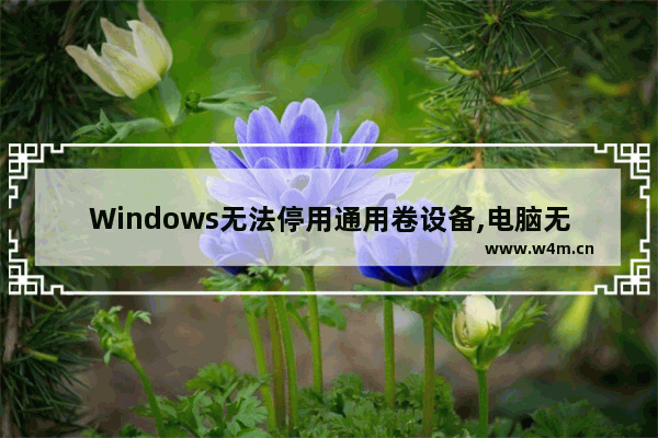 Windows无法停用通用卷设备,电脑无法停止通用卷