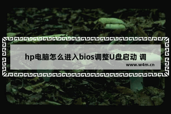 hp电脑怎么进入bios调整U盘启动 调整hp电脑U盘启动：进入bios操作