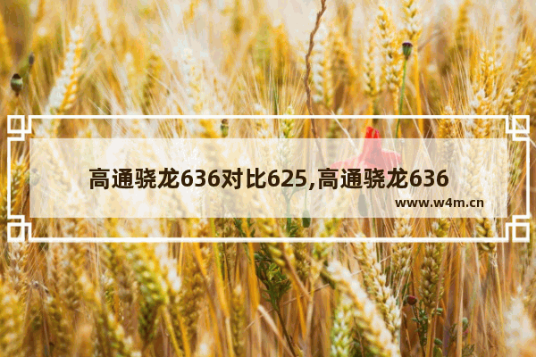 高通骁龙636对比625,高通骁龙636和625性能评测详情不一样