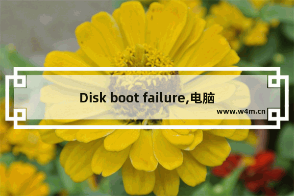 Disk boot failure,电脑显示disk bootfailure