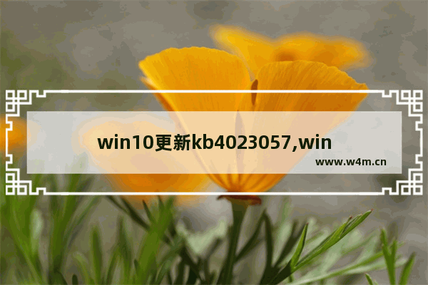 win10更新kb4023057,win10更新KB4601556