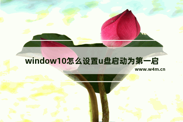 window10怎么设置u盘启动为第一启动项,w10系统怎么设置u盘为第一启动项