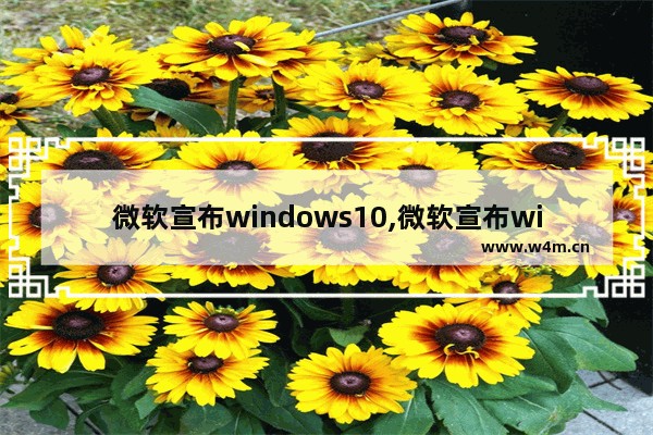 微软宣布windows10,微软宣布win10