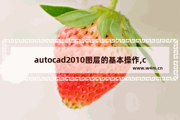 autocad2010图层的基本操作,cad制图初学入门图层