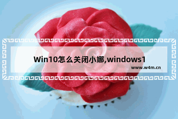 Win10怎么关闭小娜,windows10小娜怎么关