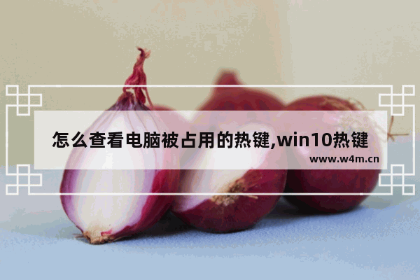 怎么查看电脑被占用的热键,win10热键被占用