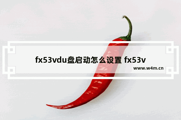 fx53vdu盘启动怎么设置 fx53vdu盘怎么设置启动