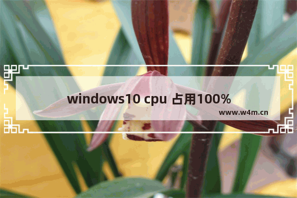 windows10 cpu 占用100% 终极解决办法,cpu占用率100%怎么解决win10