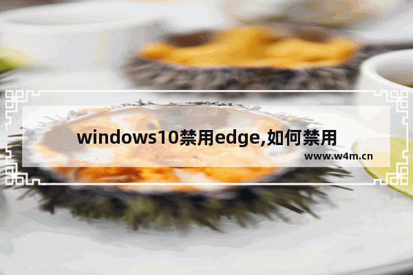 windows10禁用edge,如何禁用microsoft edge浏览器