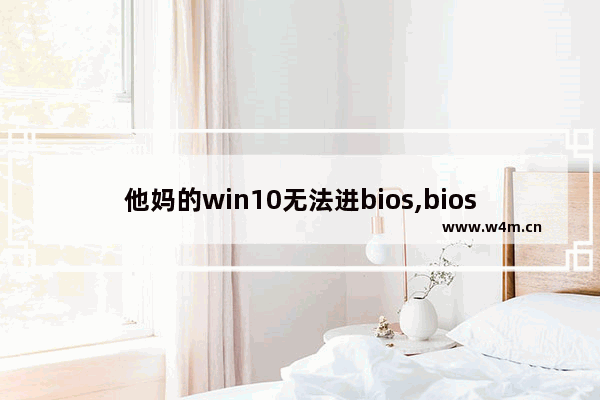 他妈的win10无法进bios,bios检测不到系统