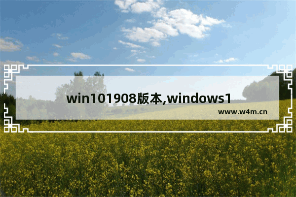 win101908版本,windows10专业版1709