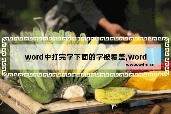 word中打完字下面的字被覆盖,word怎么打字不会把后面的字覆盖掉