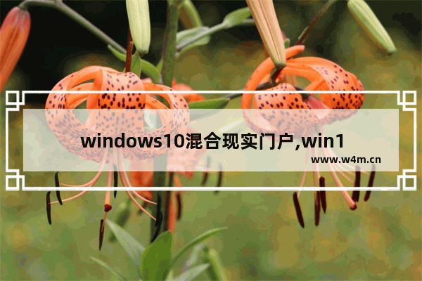 windows10混合现实门户,win10里的混合现实门户有没有用