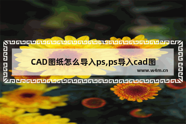 CAD图纸怎么导入ps,ps导入cad图纸怎么做