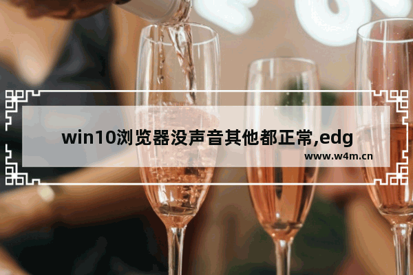 win10浏览器没声音其他都正常,edge网页声音太小