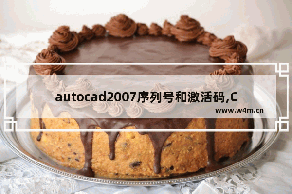 autocad2007序列号和激活码,CAD2008注册序列号