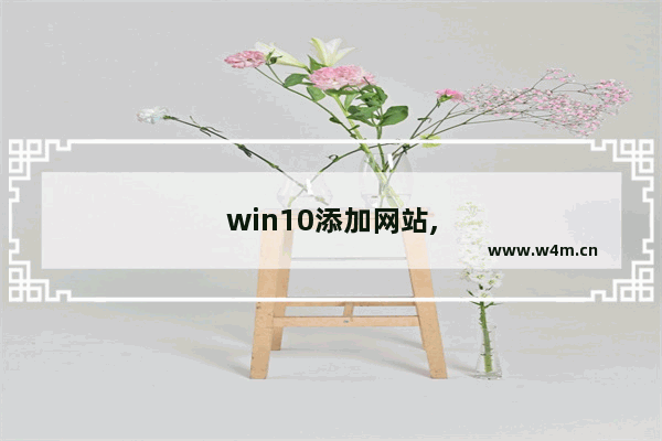 win10添加网站,