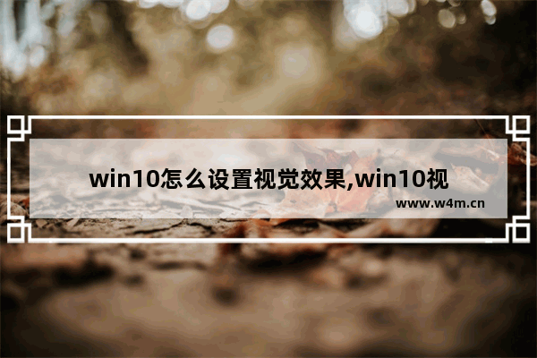 win10怎么设置视觉效果,win10视觉效果默认设置是什么