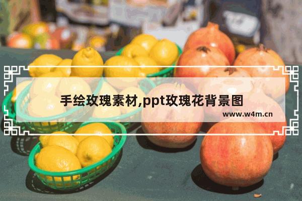 手绘玫瑰素材,ppt玫瑰花背景图