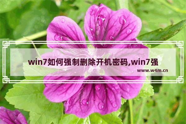 win7如何强制删除开机密码,win7强行删除开机密码取消电脑开机密码