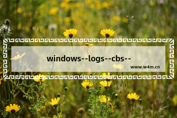 windows--logs--cbs--cbs.log损坏无法修复,电脑cbs.log文件损坏怎么修复