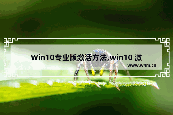 Win10专业版激活方法,win10 激活版