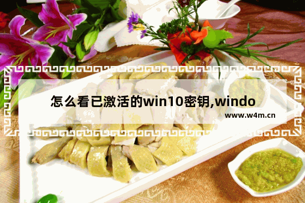 怎么看已激活的win10密钥,windows10密钥激活码在哪里看