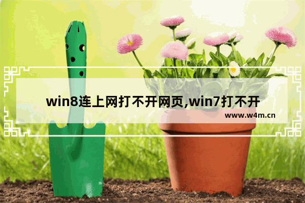 win8连上网打不开网页,win7打不开网页怎么办