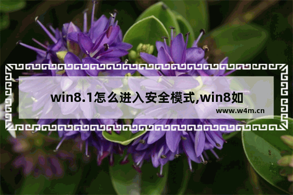 win8.1怎么进入安全模式,win8如何进入高级启动项模式