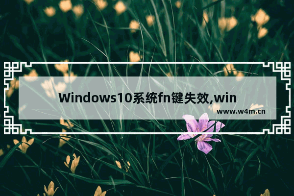 Windows10系统fn键失效,win10 不用按fn 直接使用快捷键