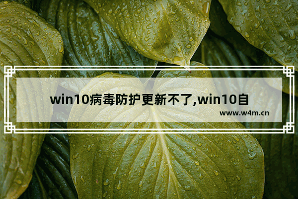 win10病毒防护更新不了,win10自带杀毒软件无法更新