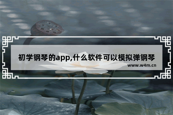 初学钢琴的app,什么软件可以模拟弹钢琴