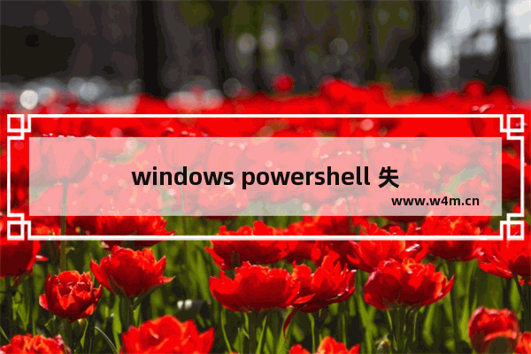 windows powershell 失败,powershell重置电脑