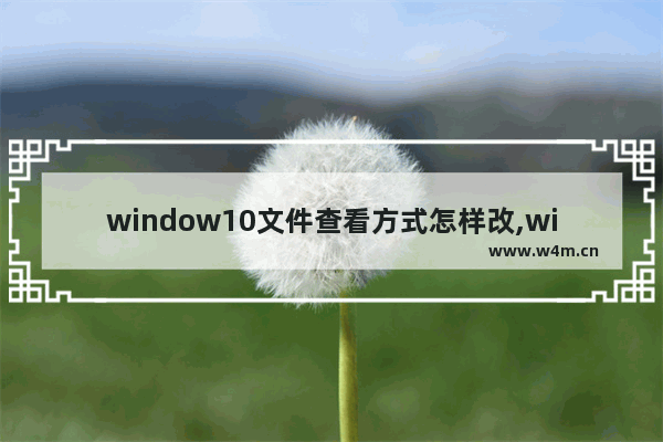 window10文件查看方式怎样改,windows文件夹默认查看方式