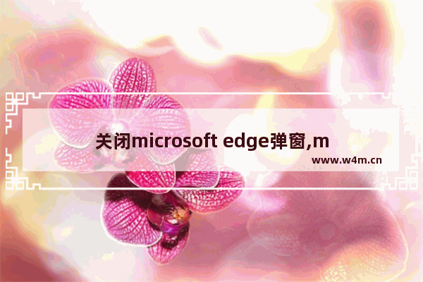 关闭microsoft edge弹窗,microsoft edge提示如何关闭