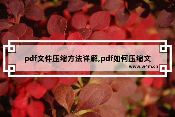 pdf文件压缩方法详解,pdf如何压缩文件