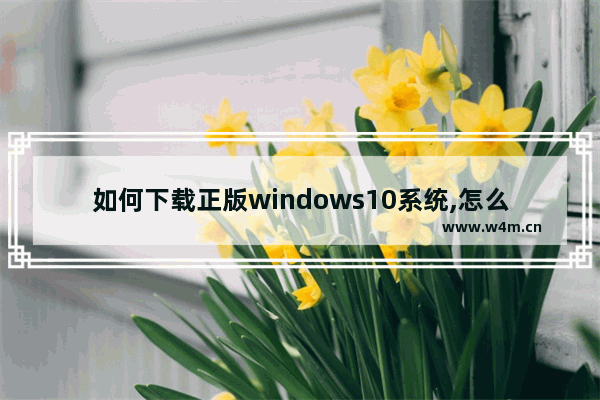 如何下载正版windows10系统,怎么下载正版win10系统