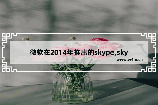 微软在2014年推出的skype,skype版本