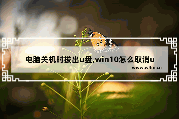 电脑关机时拔出u盘,win10怎么取消u盘启动