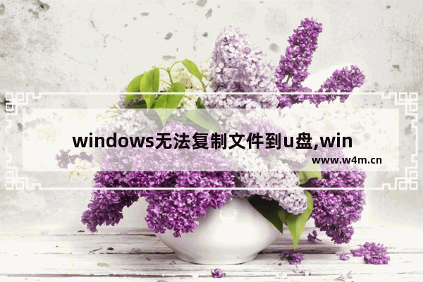 windows无法复制文件到u盘,win10镜像文件无法复制到u盘