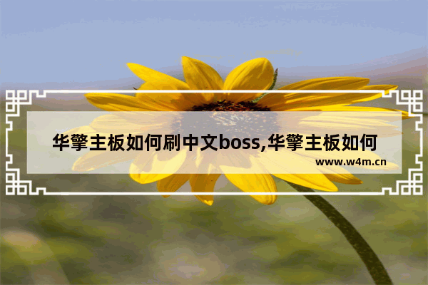 华擎主板如何刷中文boss,华擎主板如何刷新bios