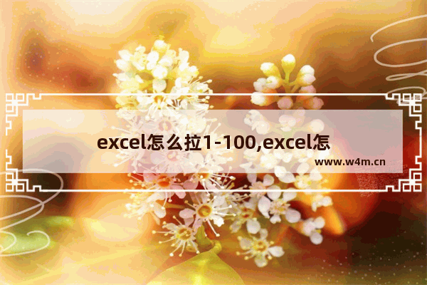 excel怎么拉1-100,excel怎么拉出1至100一直是1