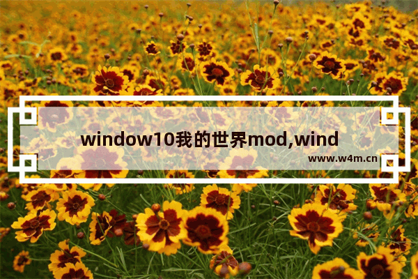 window10我的世界mod,windows10我的世界怎么加mod